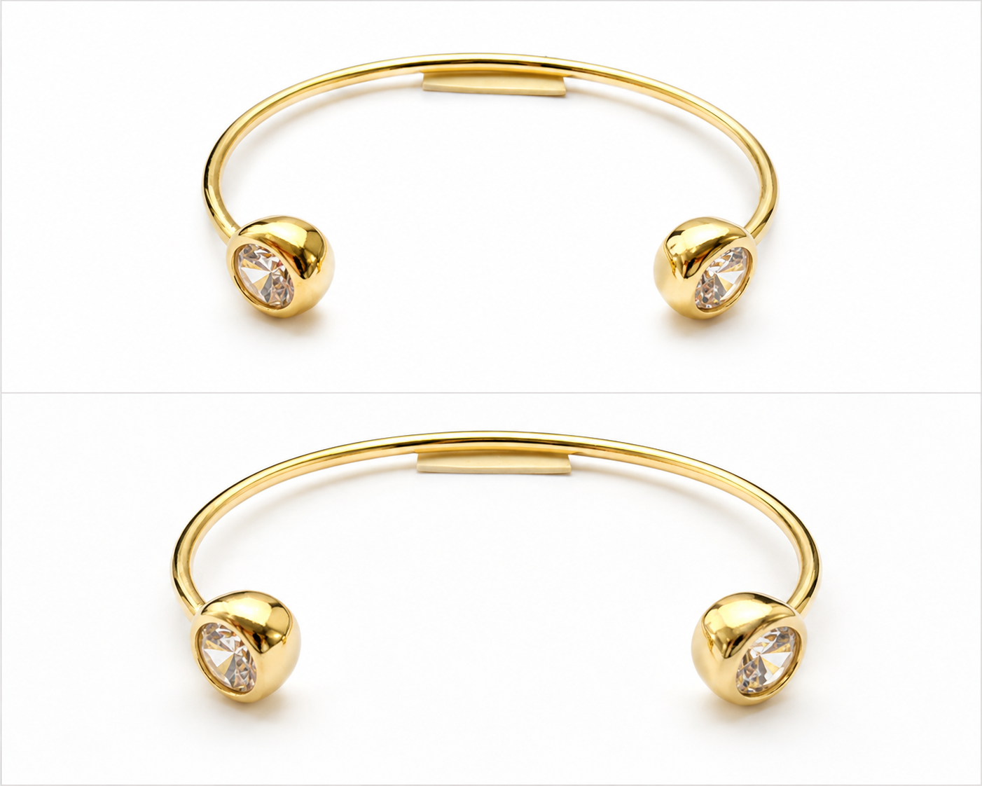 Brazalete Prego Premium con Baño de Oro 18K