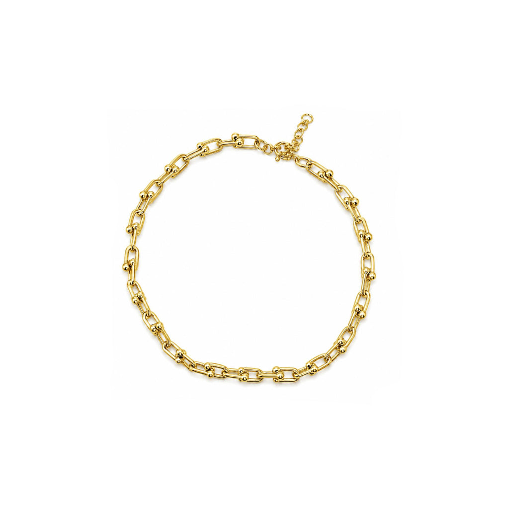 Collar Choker Eslabón Iconic con Baño de Oro 18K