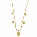 Collar Mostacilla Virgen Guadalupe Divine Essence con Baño de Oro 18K