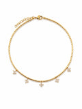 Collar Stellar Glow dorado baño oro 18K Alenza
