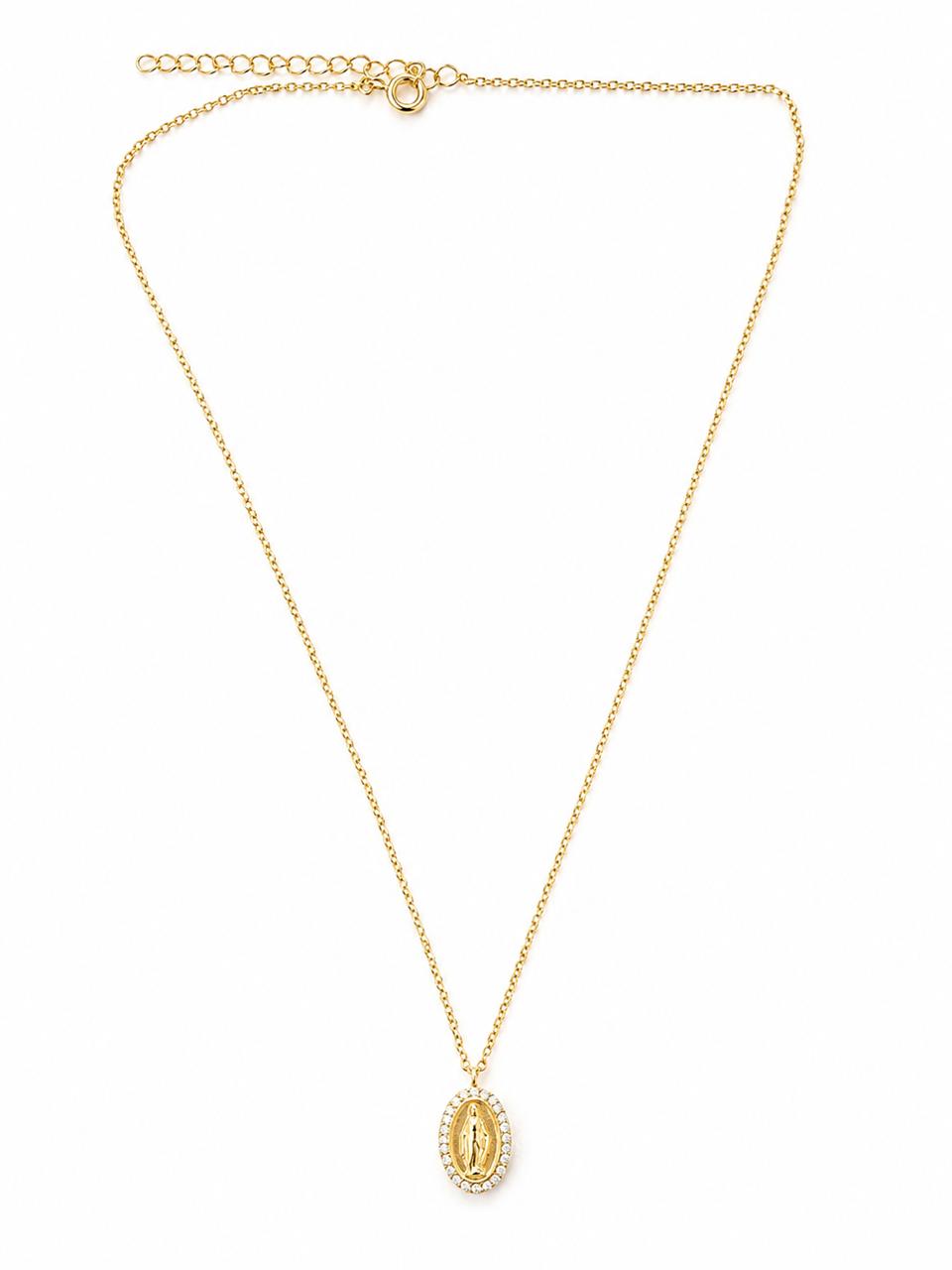Collar Sacred Light dorado baño oro 18K Alenza