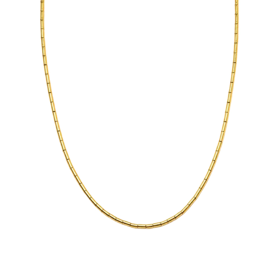 Collar Golden Structure con Baño de Oro 18K.