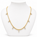 Collar Dorado 66-2217-60CM con Baño de Oro 18K sobre fondo blanco