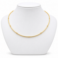 Collar Pure Line dorado baño oro 18K Alenza