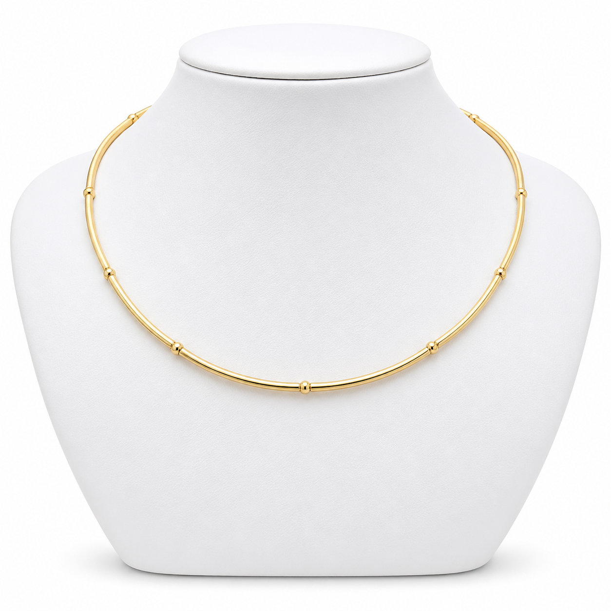 Collar Pure Line dorado baño oro 18K Alenza