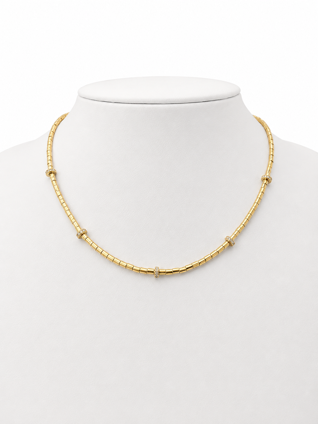 Collar Golden Harmony dorado baño oro 18K Alenza