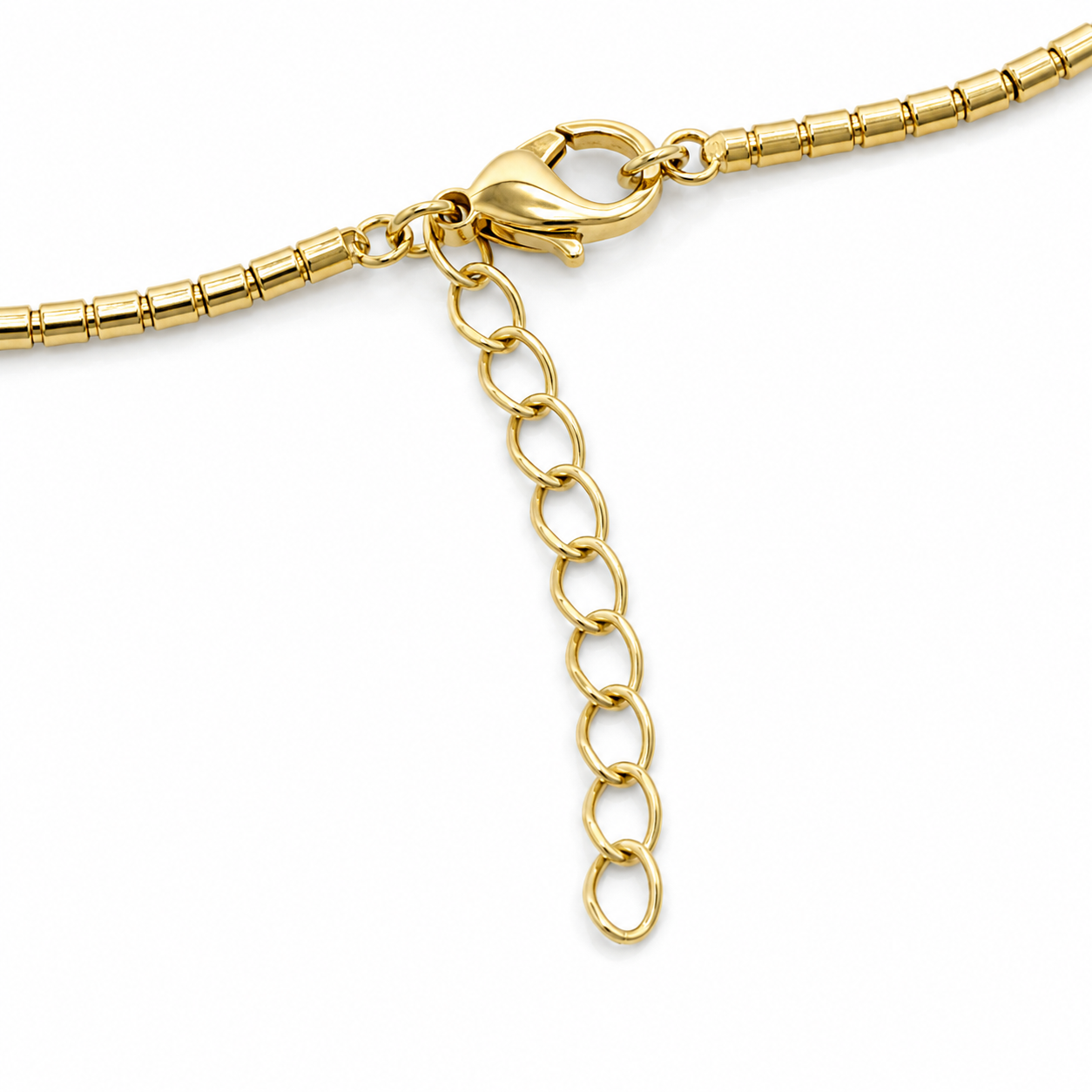 Collar Mostacilla con Circonas Golden Harmony con Baño de Oro 18K