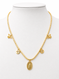 Collar Divine Essence dorado baño oro 18K Alenza