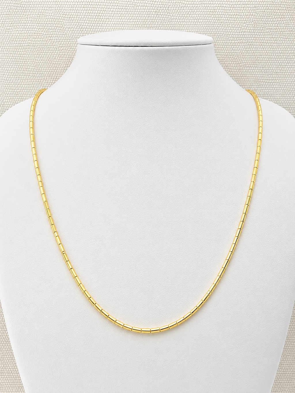 Collar Golden Structure dorado baño oro 18K Alenza