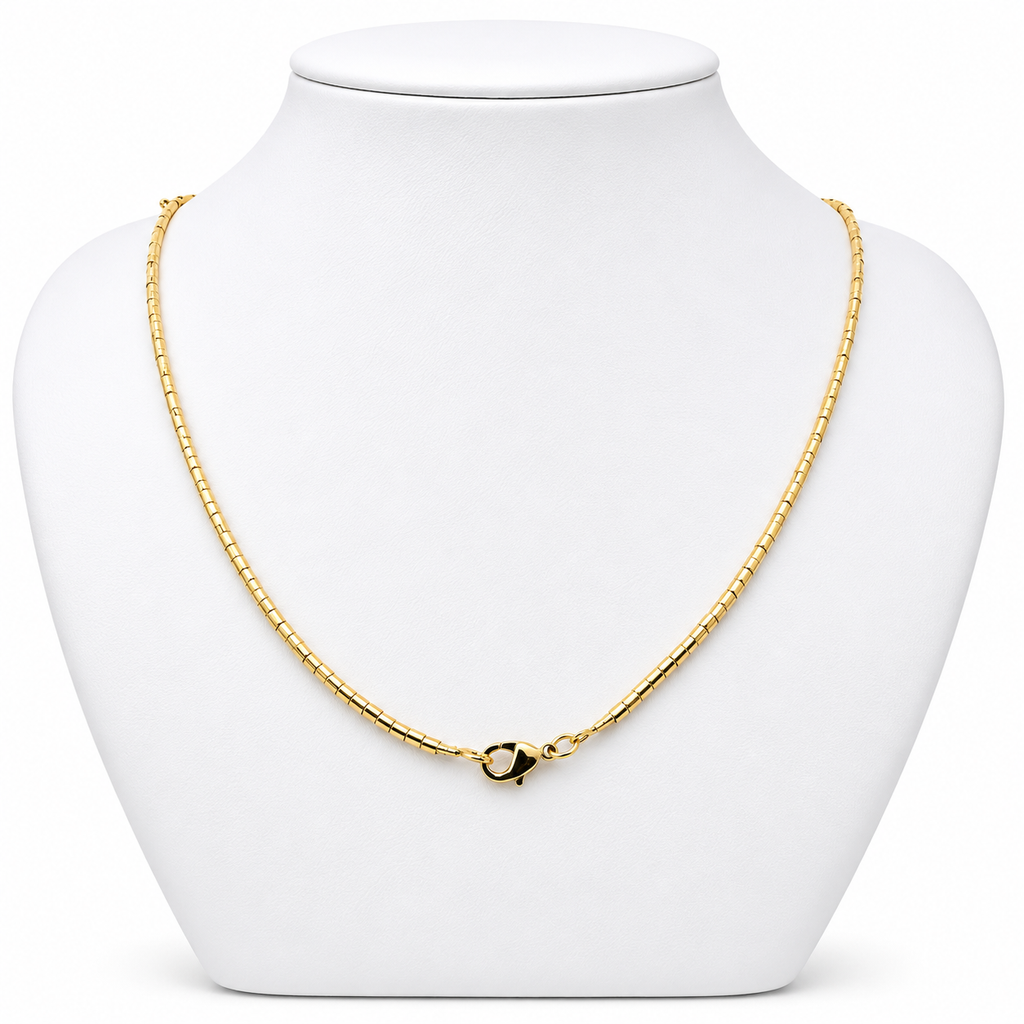 Collar Golden Structure con Baño de Oro 18K