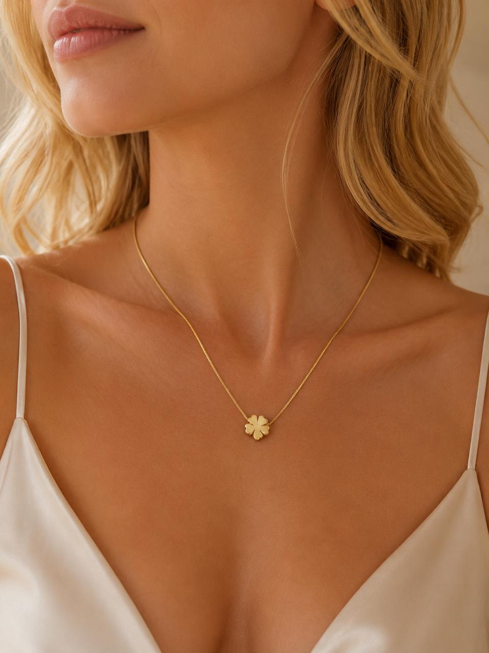 Collar Aura con Baño de Oro 18K