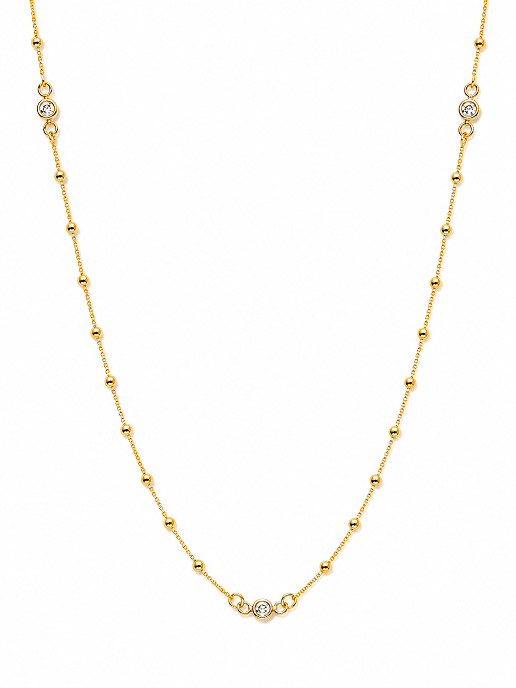 Collar Dorado Pure Shine con Baño de Oro 18K Alenza dorado amarillo premium baño oro 18K