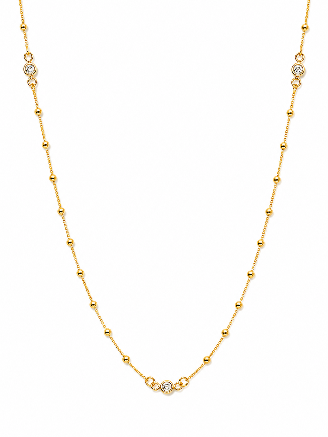 Collar Dorado Pure Shine con Baño de Oro 18K Alenza dorado amarillo premium baño oro 18K