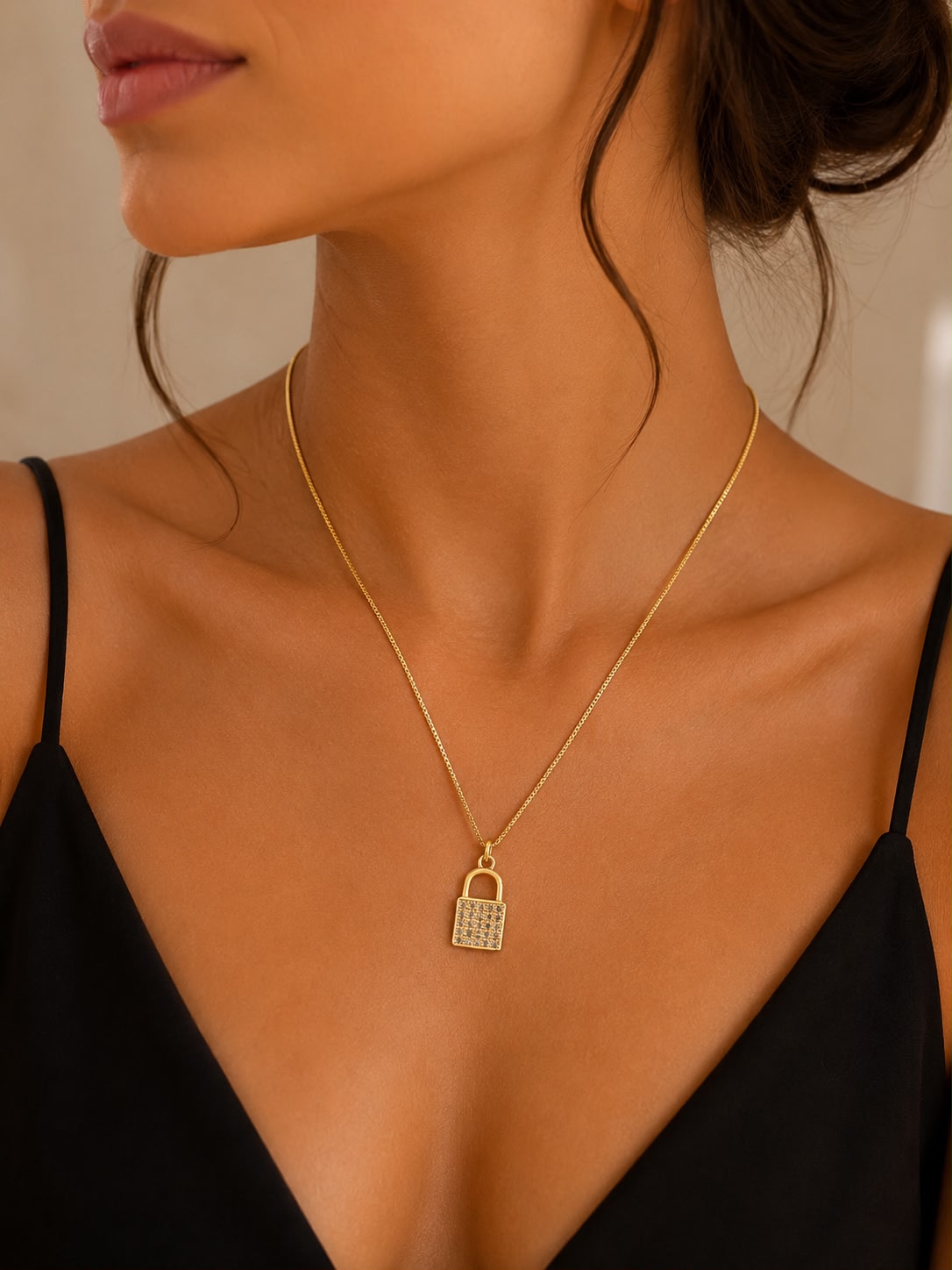 Collar Lumière Drop con Baño de Oro 18K