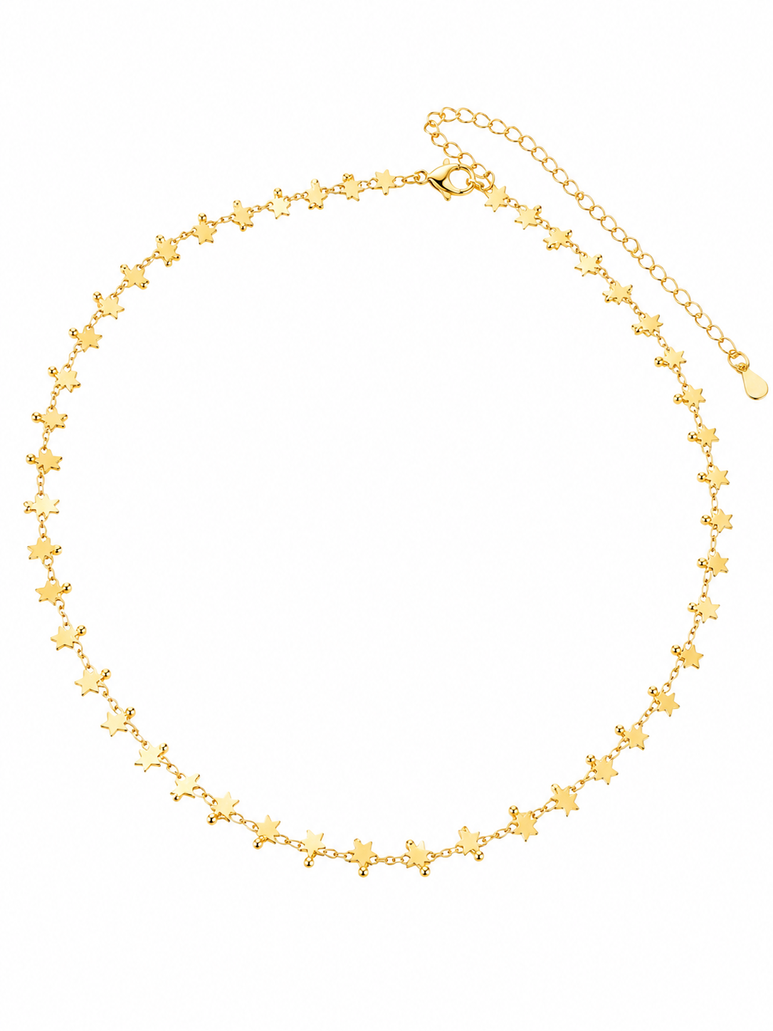 Collar Dorado CL2635 con Baño de Oro 18K sobre fondo blanco
