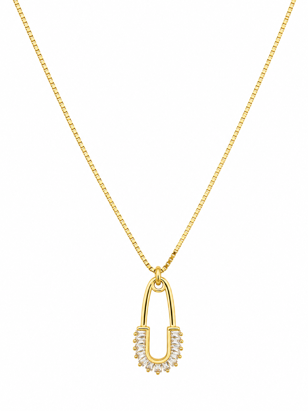 Collar Crystal Hook con Baño de Oro 18K