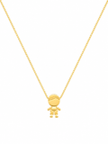 Collar Dorado CL6452 con Baño de Oro 18K sobre fondo blanco