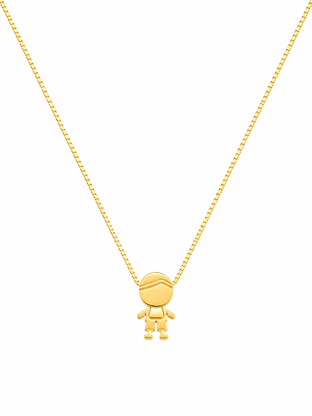 Collar Dorado CL6452 con Baño de Oro 18K sobre fondo blanco