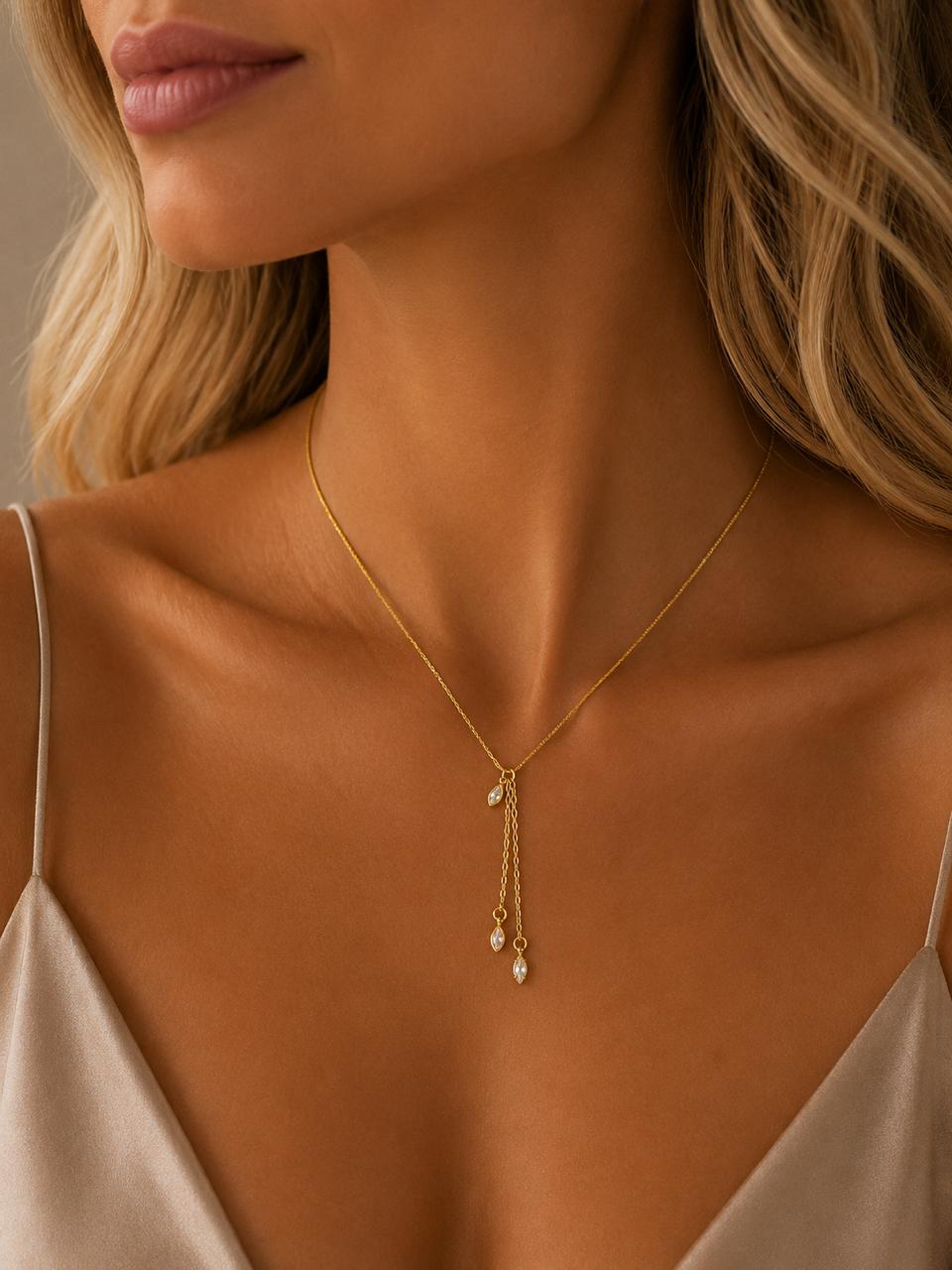 Collar  Soleil Chic con Baño de Oro 18K