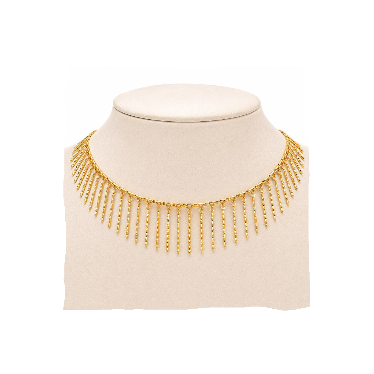 Collar Rayos de Sol con Baño de Oro 18K
