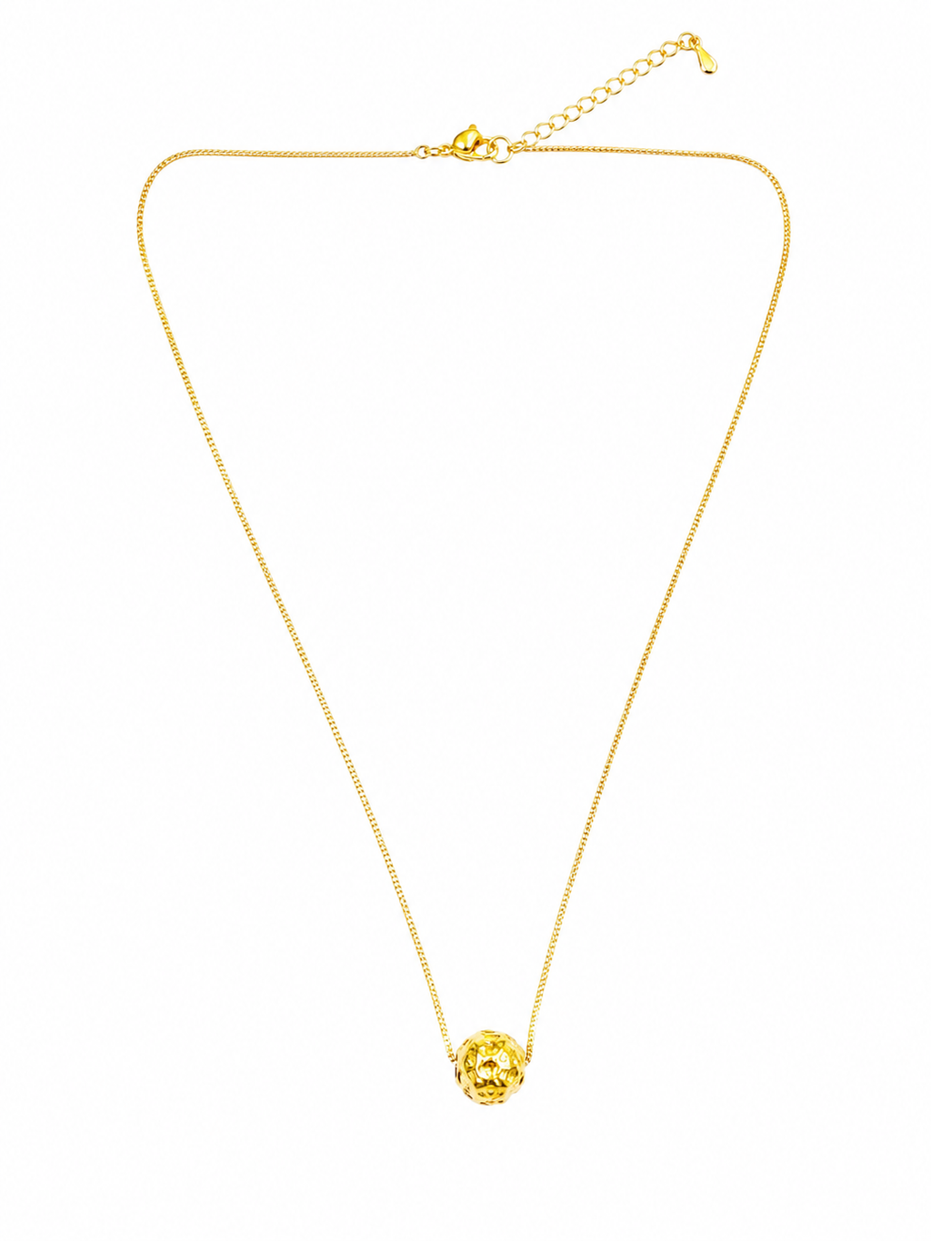 Collar Bolina con Baño de Oro 18K