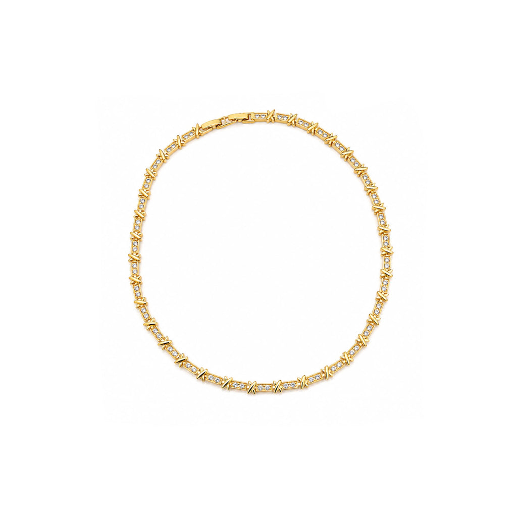 Collar Estelar con Baño de Oro 18K