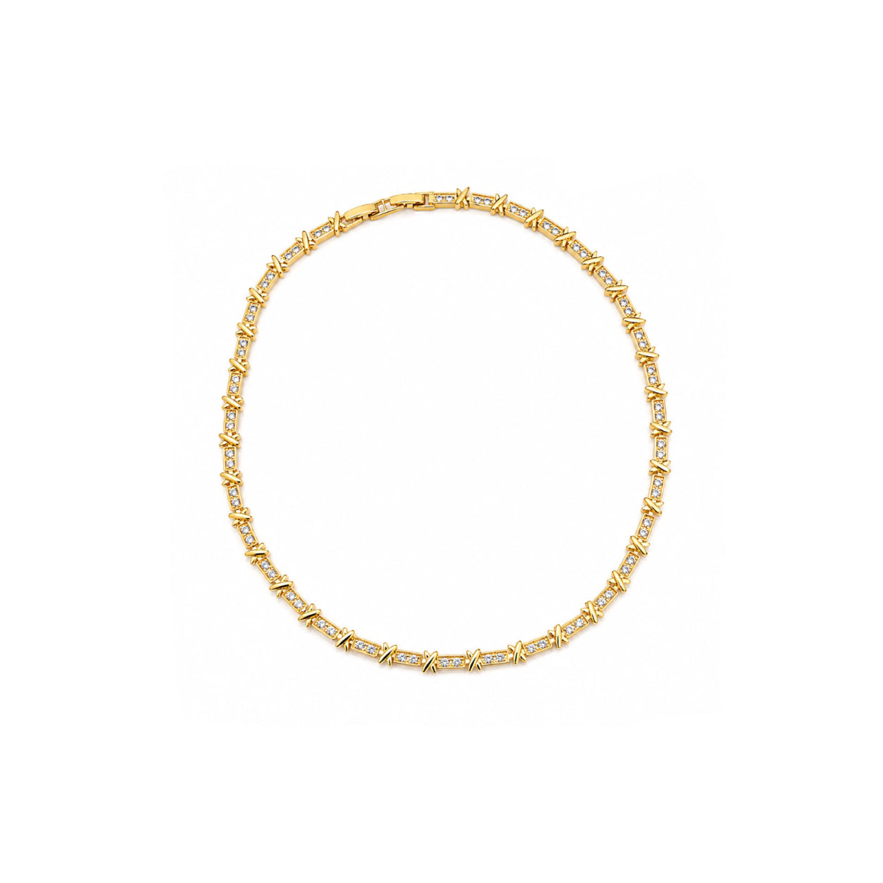 Collar Estelar con Baño de Oro 18K