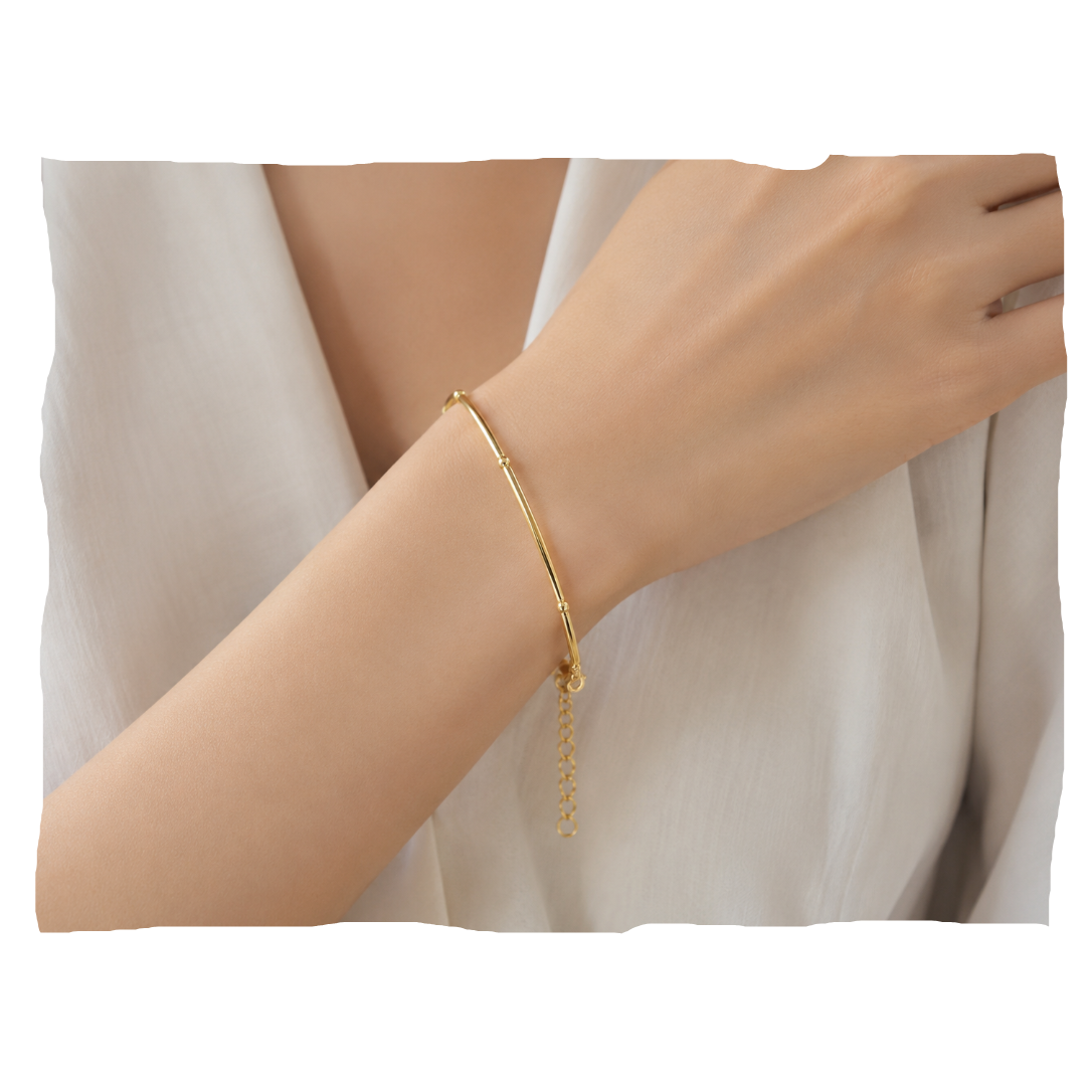 Pulsera Golden Balance con Baño de Oro 18K.