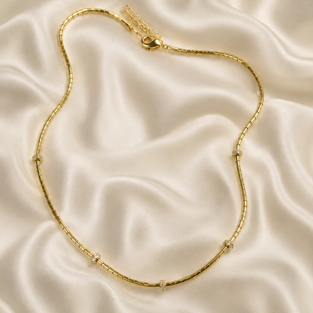 Collar Golden Harmony con Baño de Oro 18K.