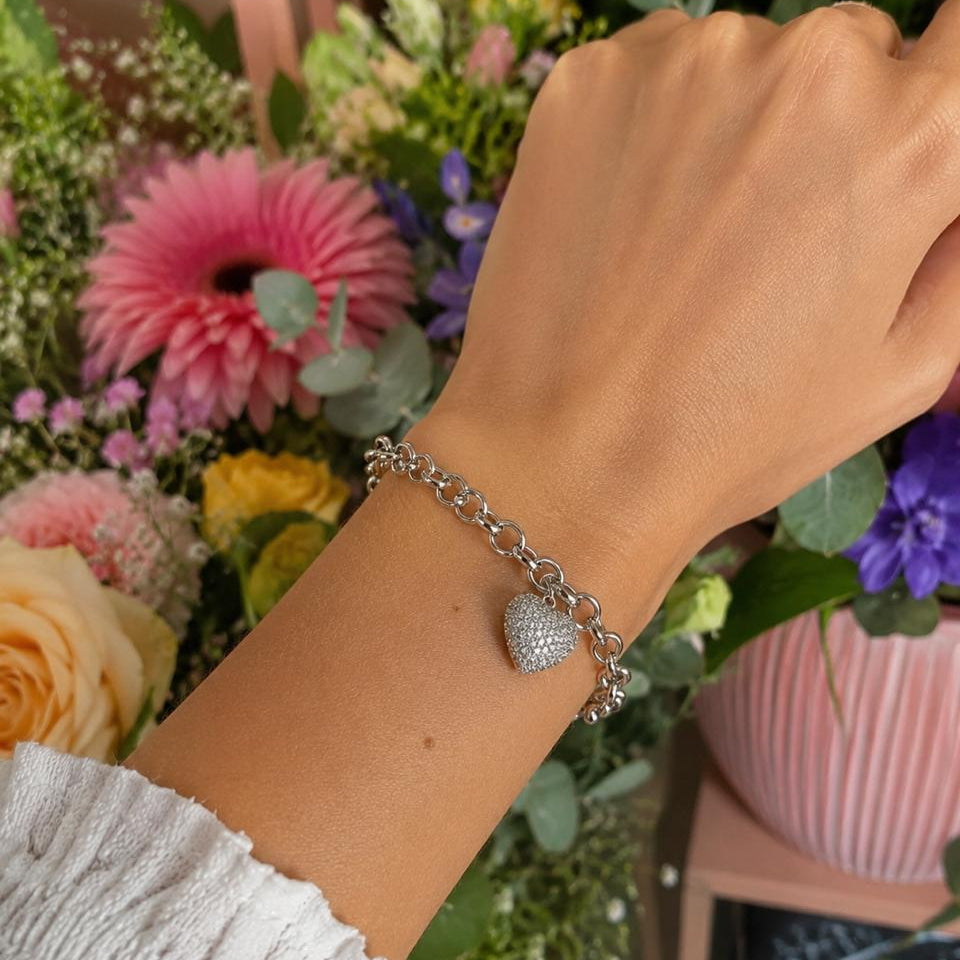 Pulsera Corazón Lumina con Baño de Oro 18K.