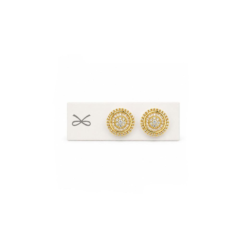 Conjunto Elegance Halo con baño de Oro 18K