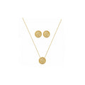 Conjunto Elegance Halo con baño de Oro 18K