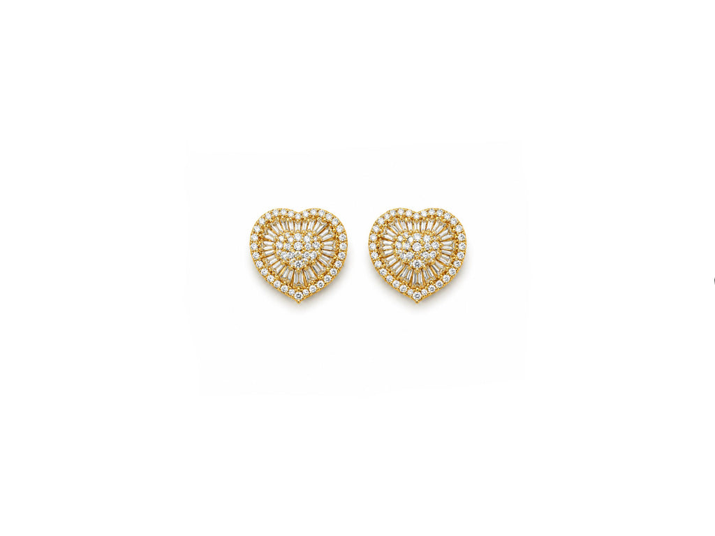 Conjunto Infinito Baguette con baño de Oro 18K