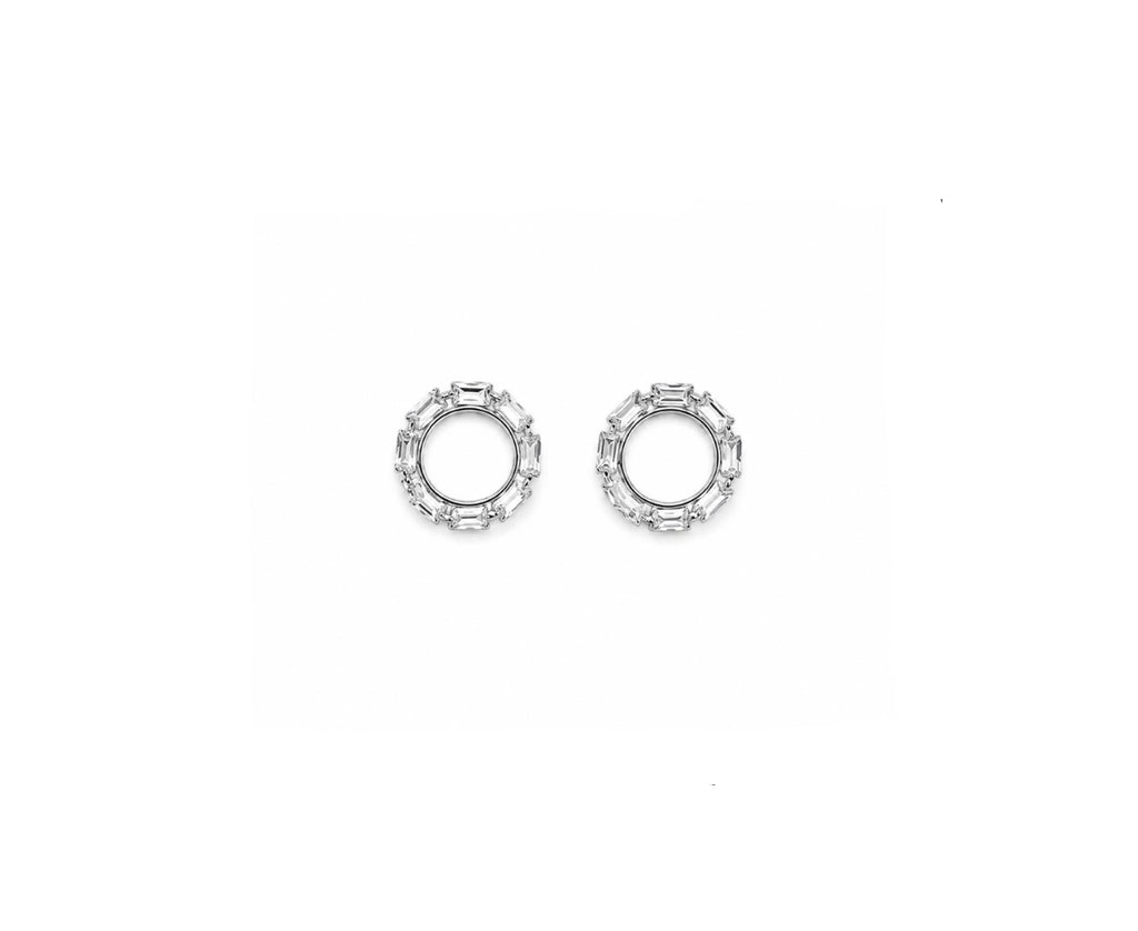 Conjunto Halo Baguette con baño de Oro 18K