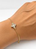 Pulsera Dorada Bold Essence con Baño de Oro 18K Alenza dorado amarillo baño oro 18K
