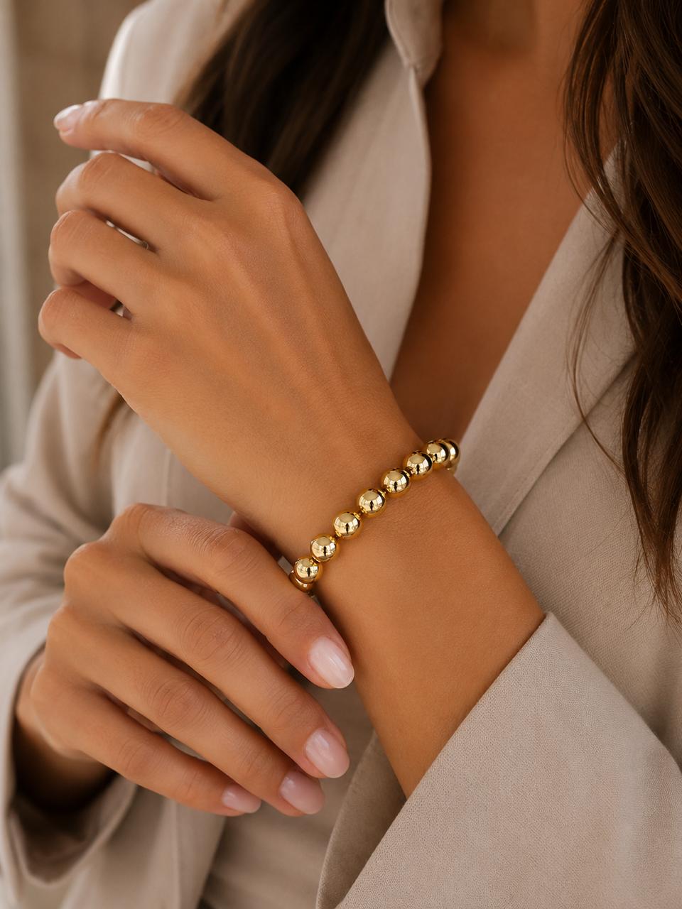 Pulsera Alenza Bold Glow L con Baño de Oro 18K