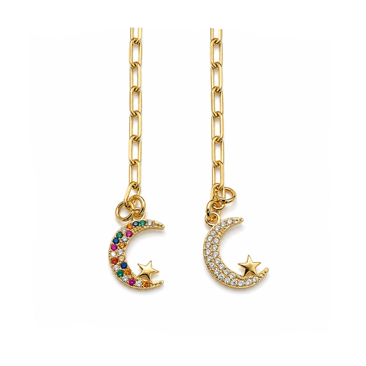 Pulsera Celestial Moon con Baño de Oro 18K.