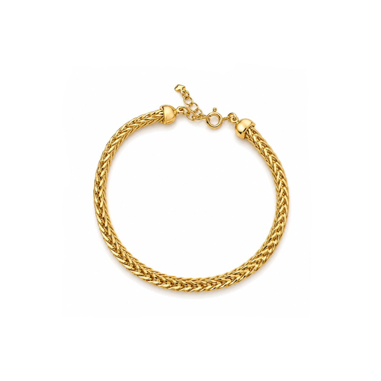 Pulsera Golden Weave con Baño de Oro 18K.