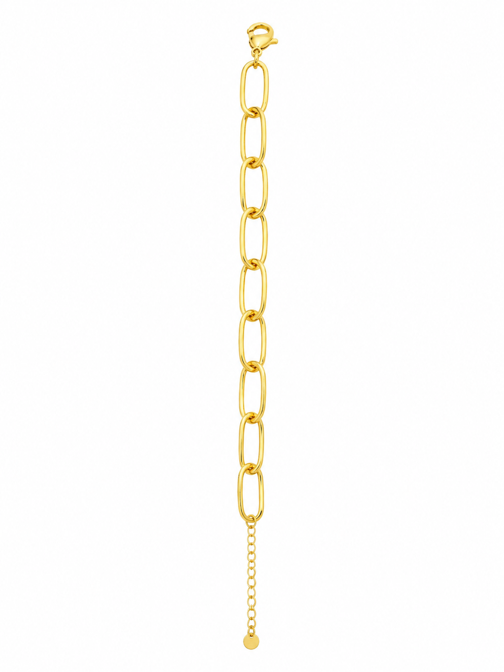 Pulsera Eslabones  con Baño de Oro 18K