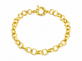 Pulsera dorada PI3851 Alenza con baño de oro 18K