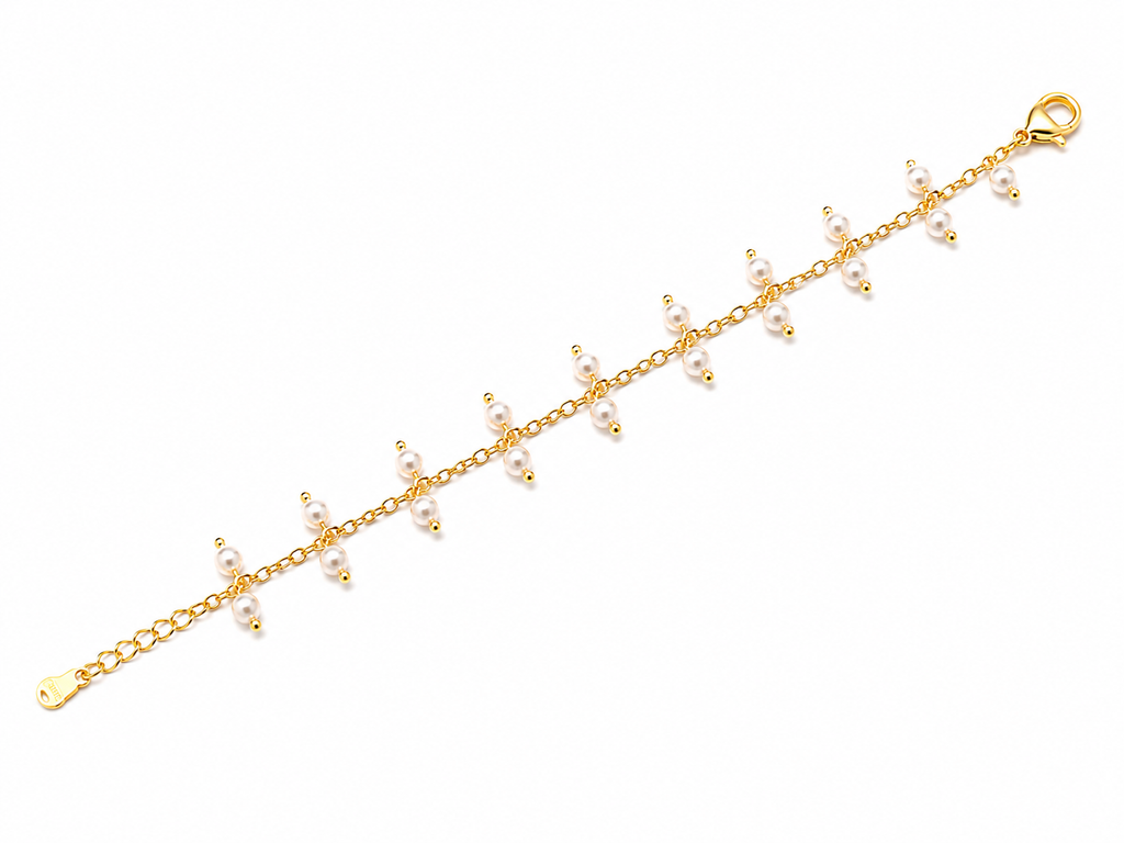 Pulsera dorada PI4061 Alenza con baño de oro 18K