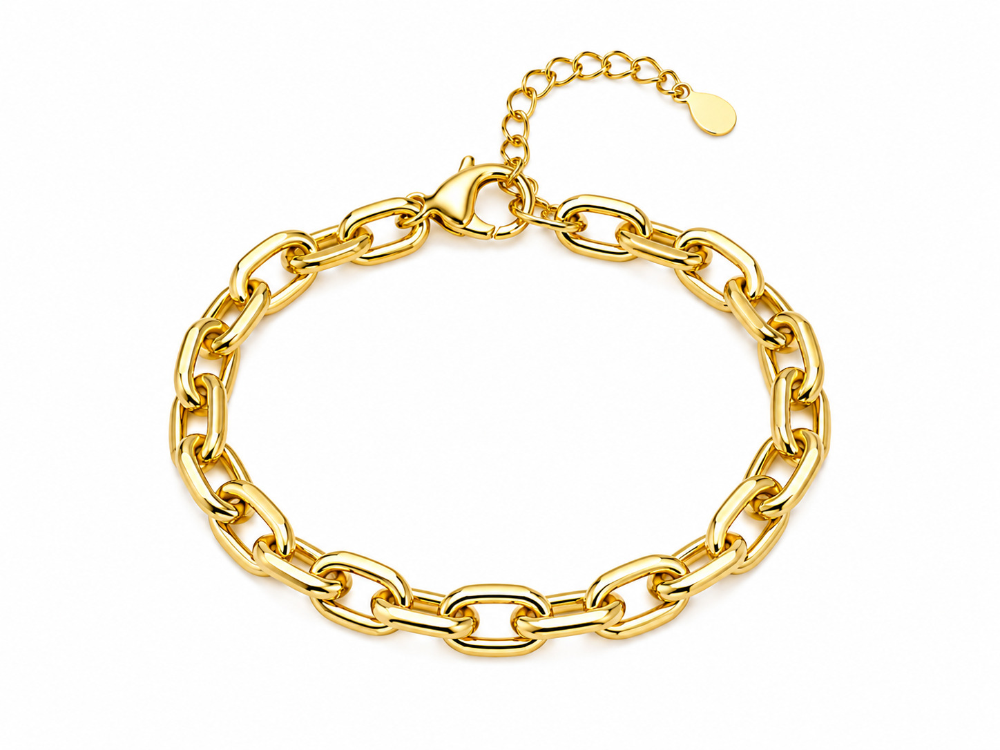 Pulsera Dorada Sculptural Gold con Baño de Oro 18K Alenza dorado amarillo baño oro 18K
