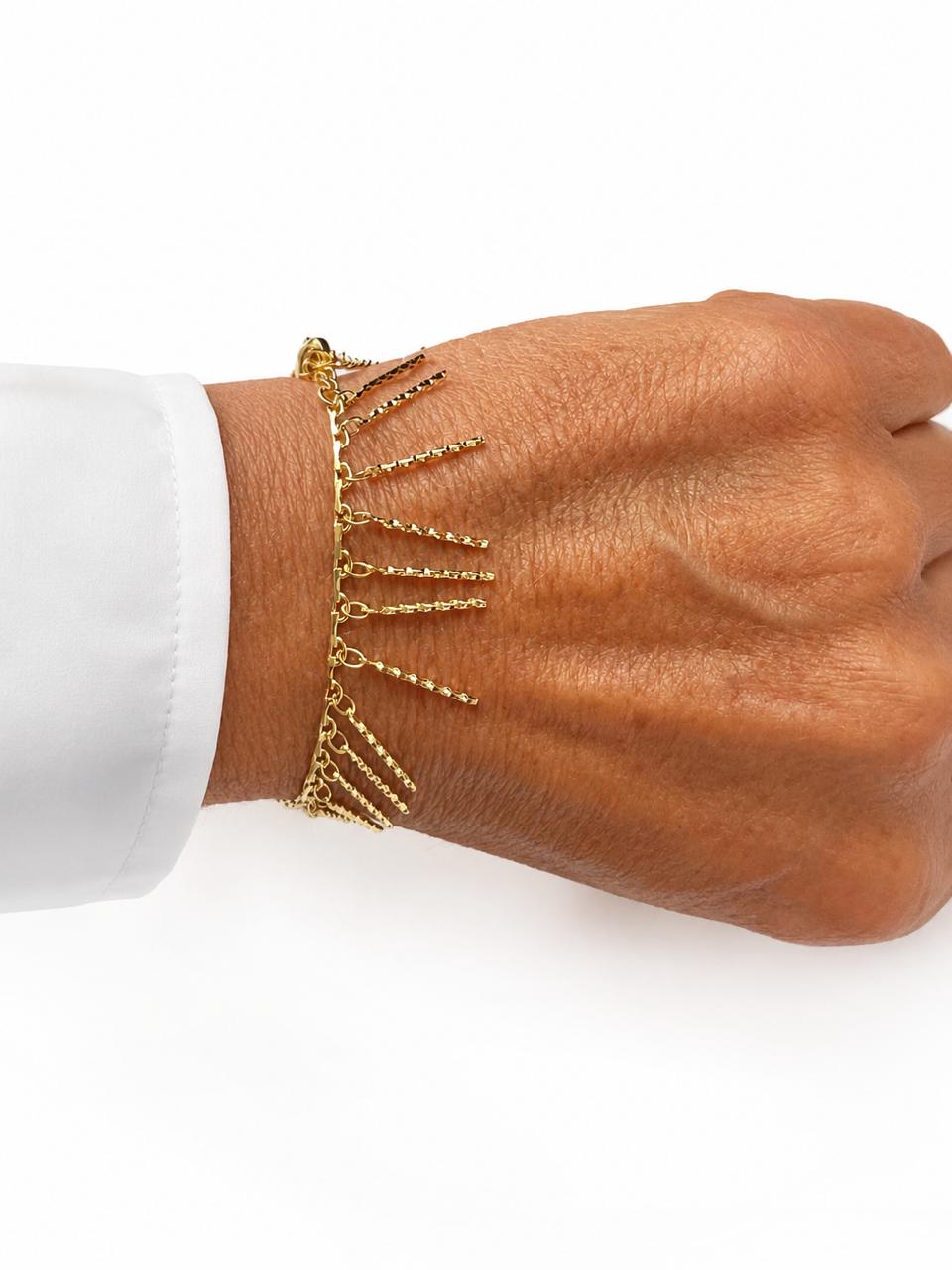 Pulsera Bali Essence con Baño de Oro 18K