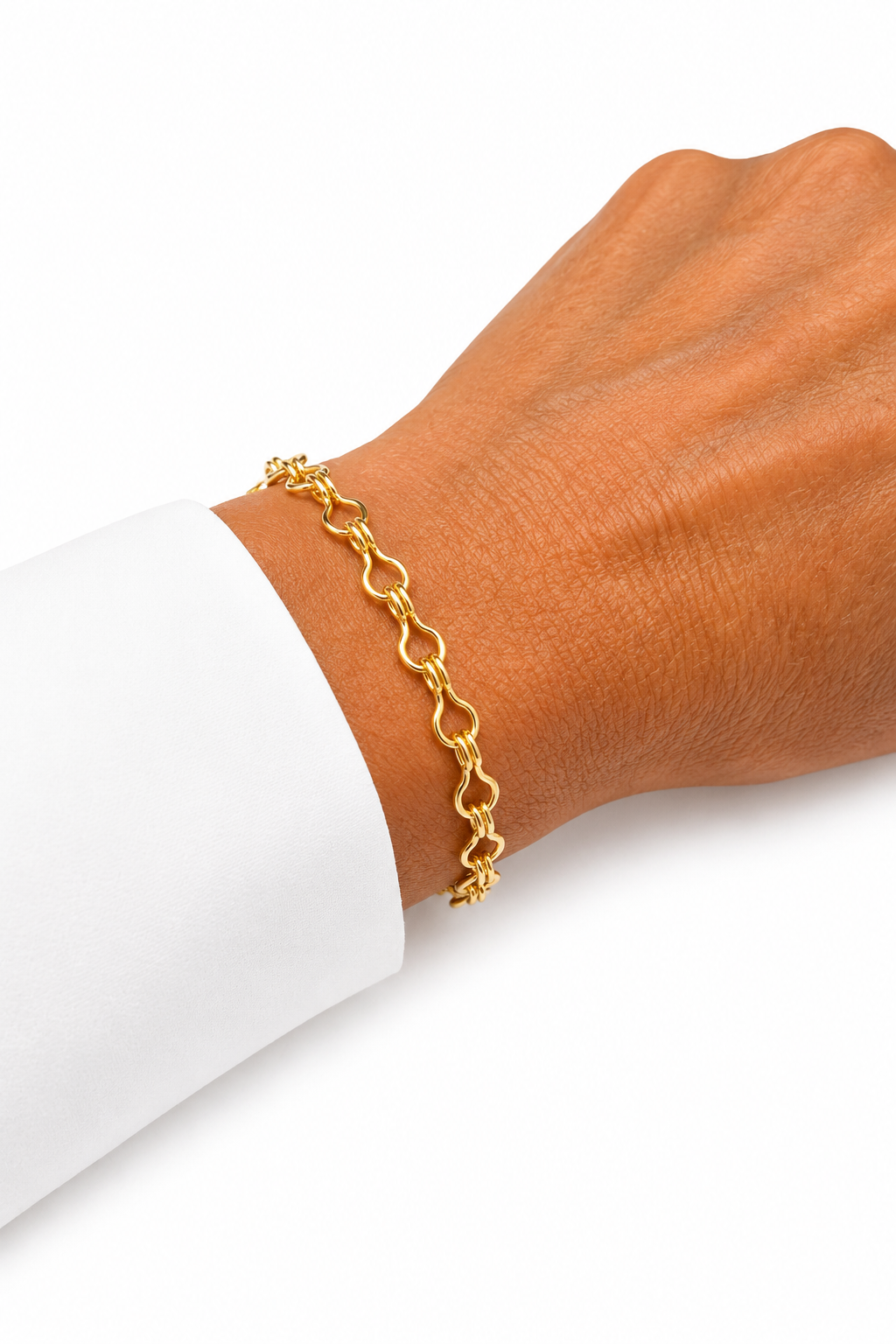 Pulsera Espiga con Baño de Oro 18K