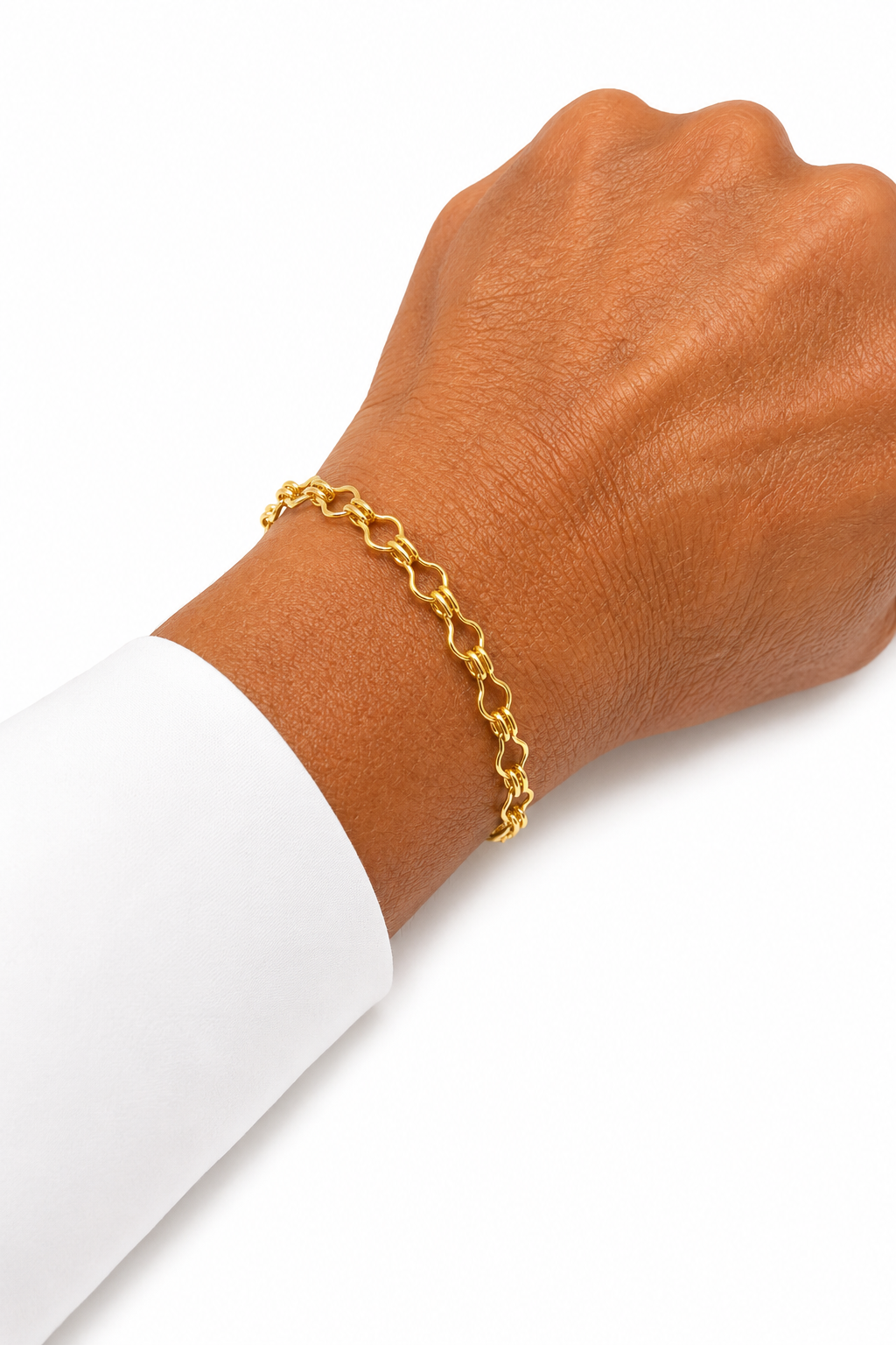 Pulsera Espiga con Baño de Oro 18K
