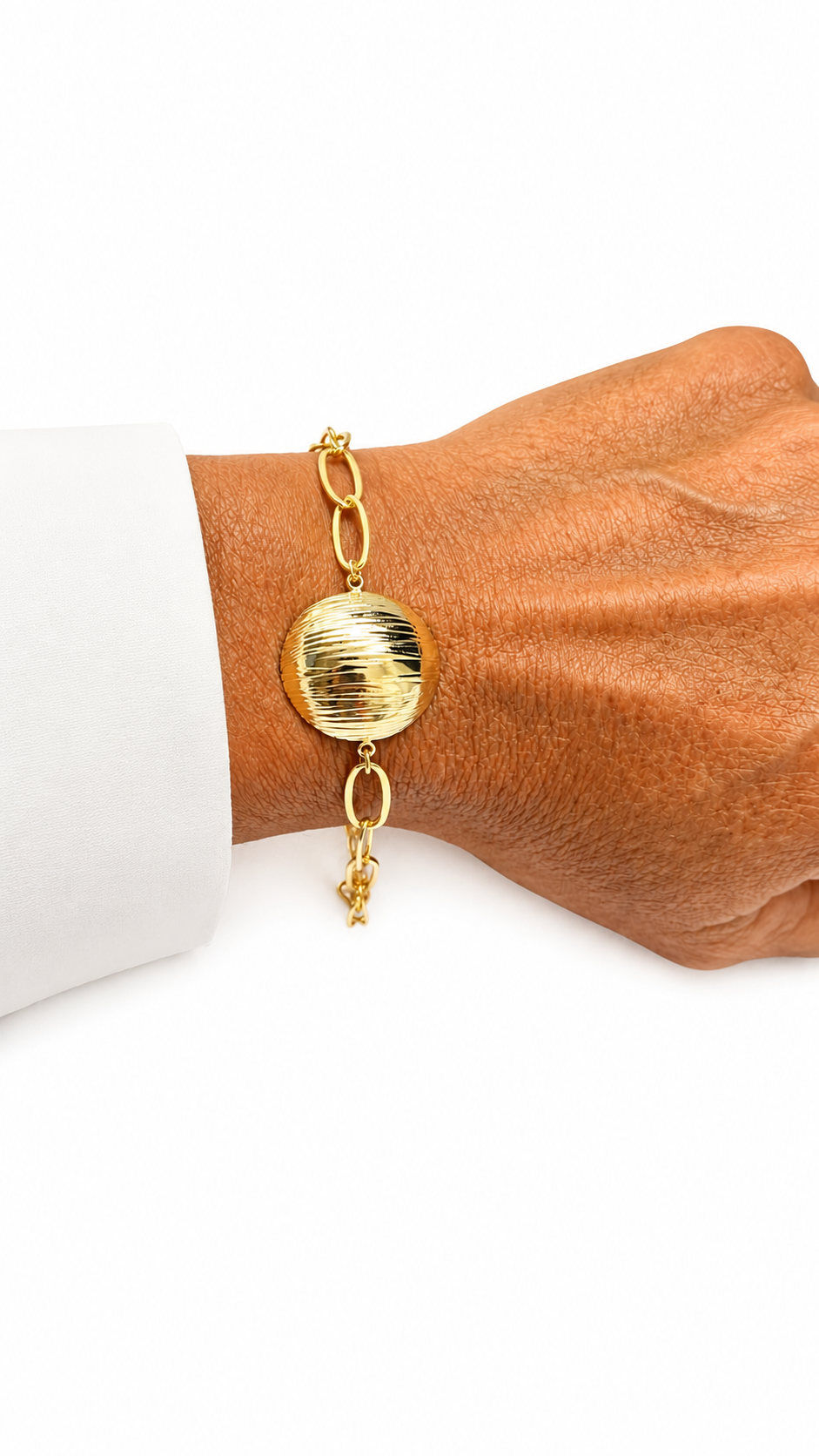Pulsera Dorada Bold Essence con Baño de Oro 18K Alenza dorado amarillo baño oro 18K