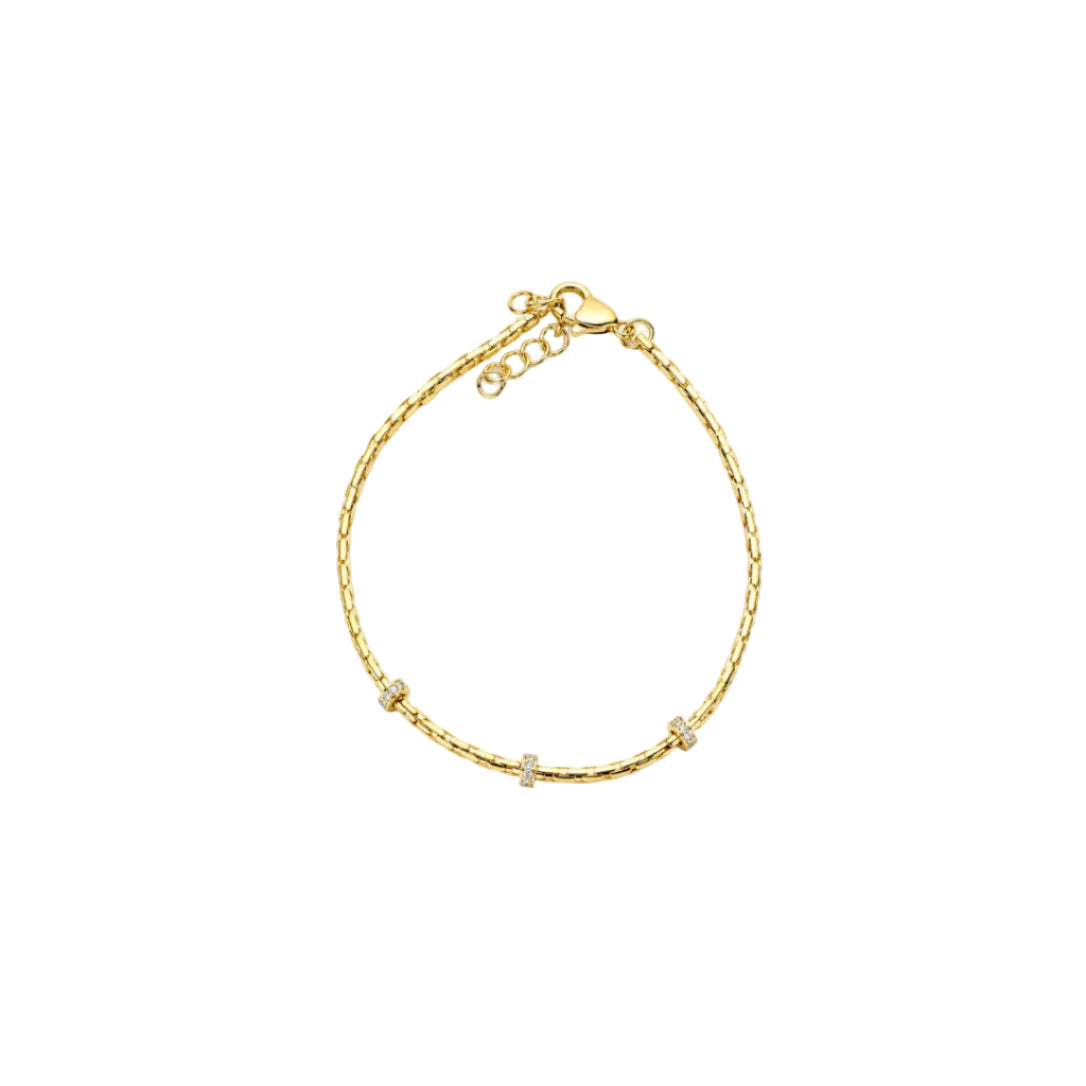 Pulsera Radiant Touch con Baño de Oro 18K.
