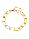 Pulsera dorada PI3215 Alenza con baño de oro 18K